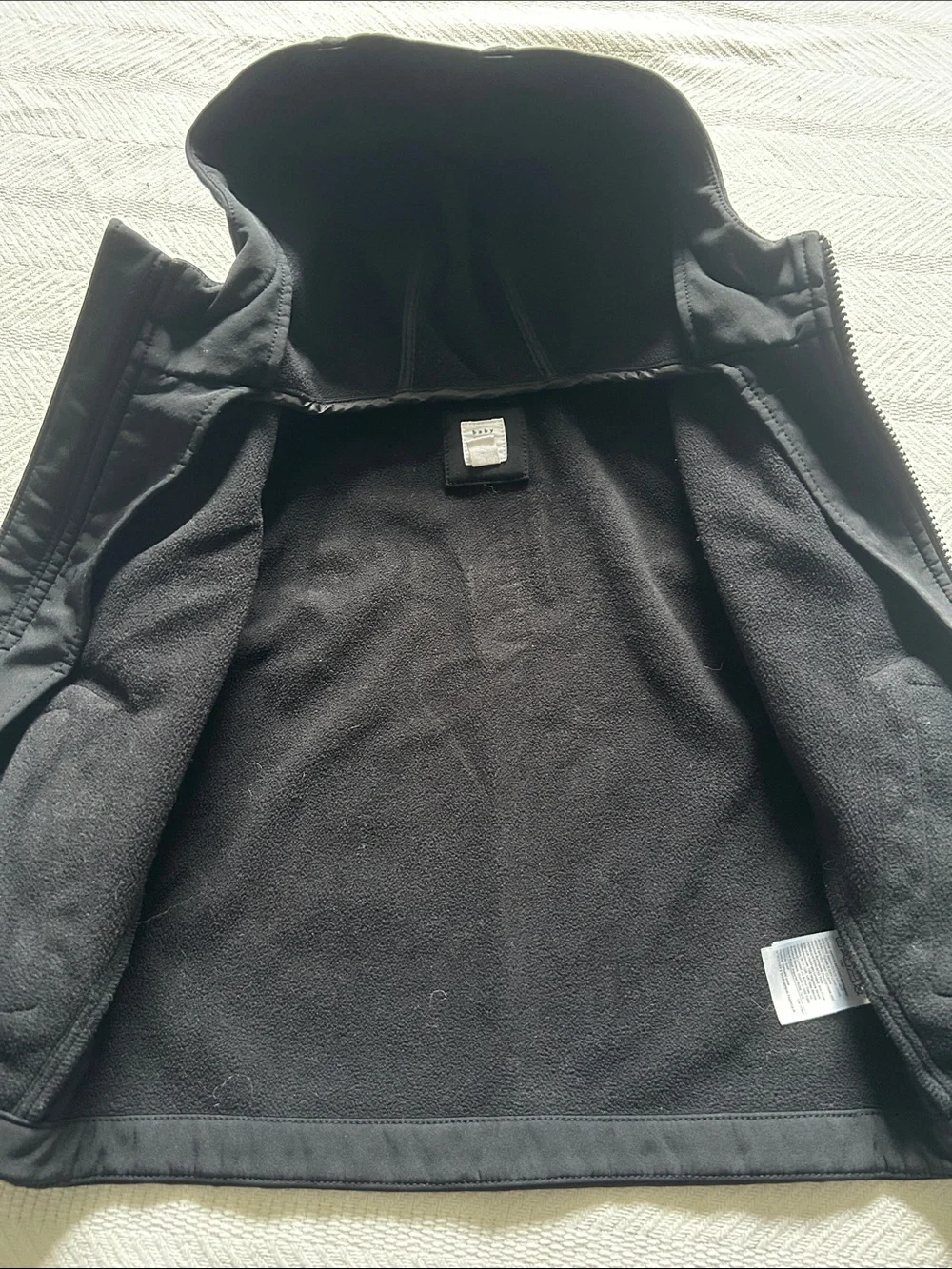 GAP Kids Black Hooded Raincoat